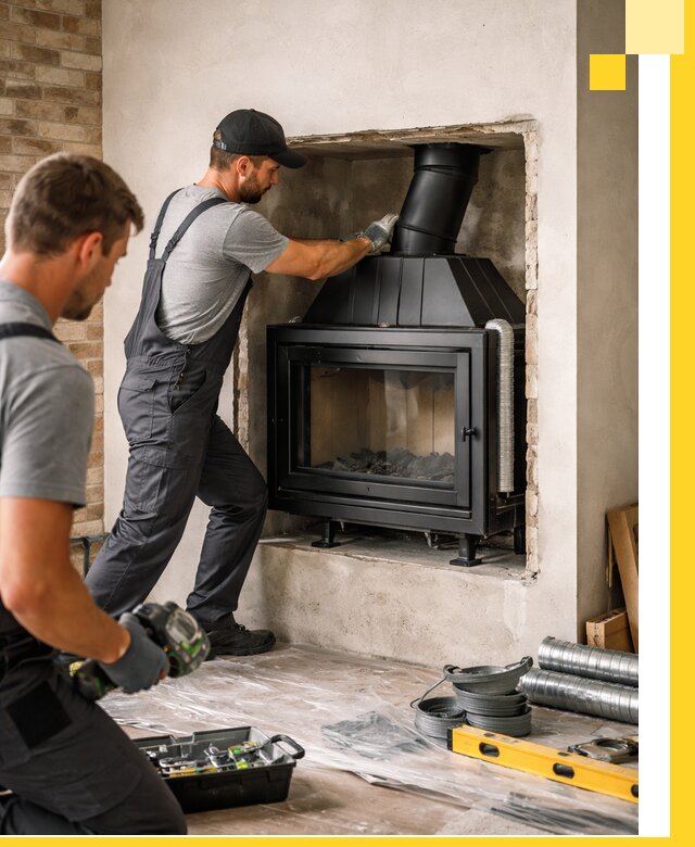 Установка каминных топок в Владивостоке: монтаж, подключение