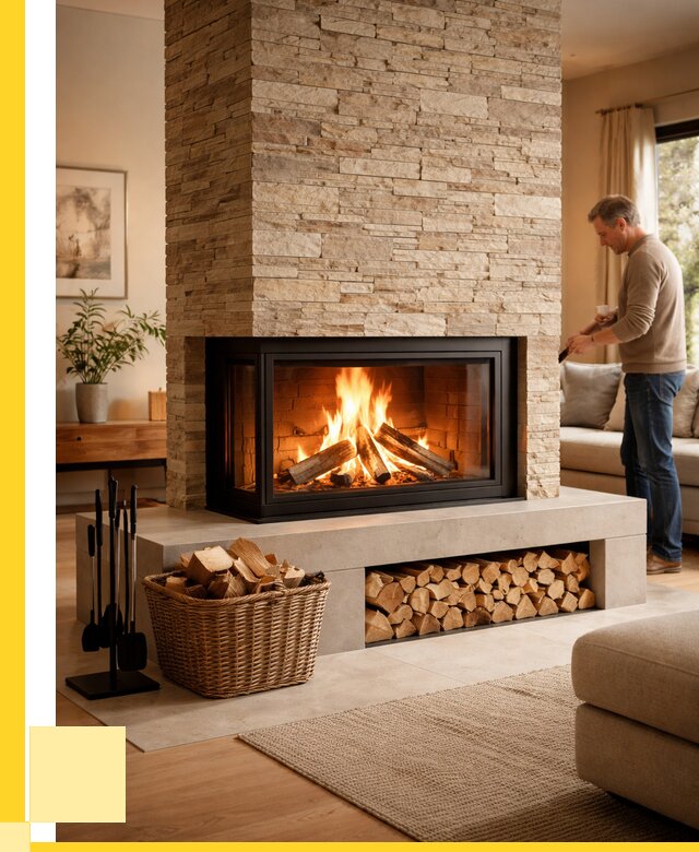 Дровяной камин под ключ в Владивостоке от 203320 р. | ЭриданВлд