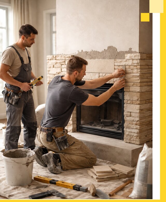 Установка и монтаж каминов для загородного дома в Владивостоке