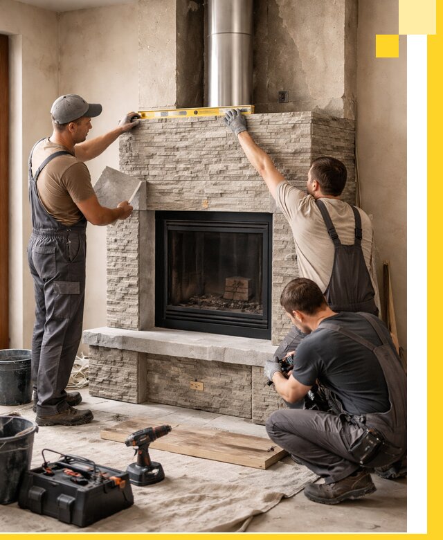 Профессиональный монтаж каминов под ключ в Владивостоке для дома