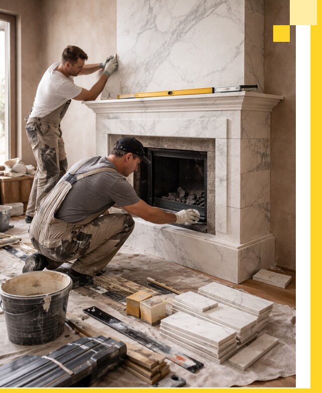 Отделка каминов в Владивостоке качественные облицовочные работы