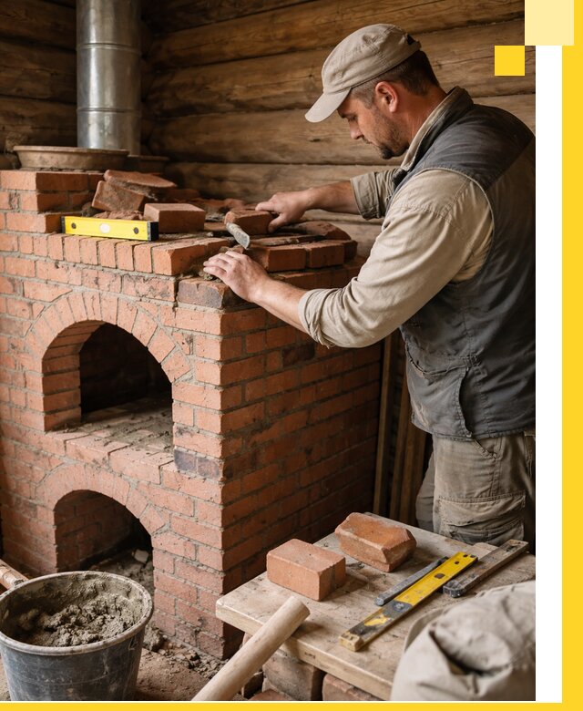 Изготовление и установка русских печей в Владивостоке под ключ