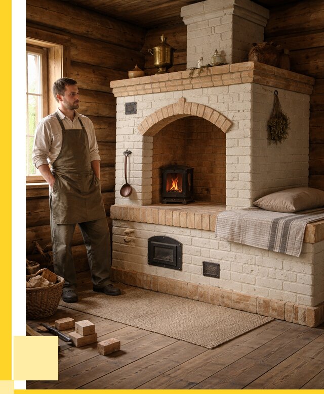 Русские печи с лежанкой под ключ в Владивостоке от 152490 р. ЭриданВлд