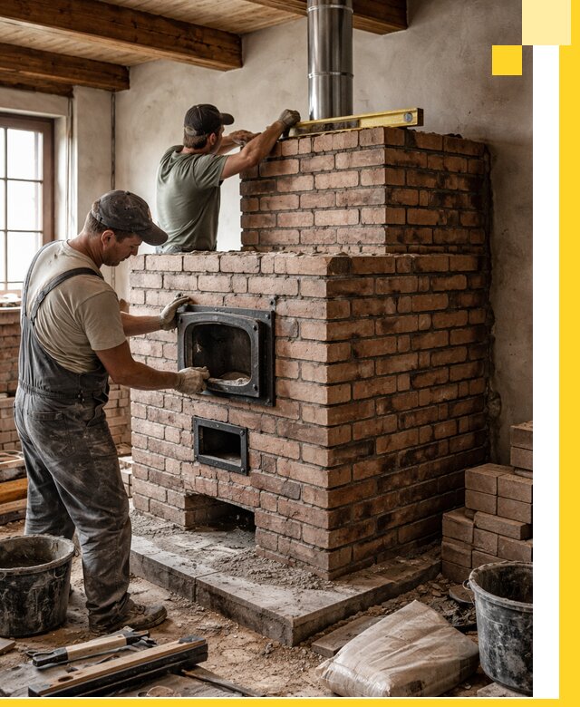 Печи для загородного дома под ключ в Владивостоке — монтаж и сервис