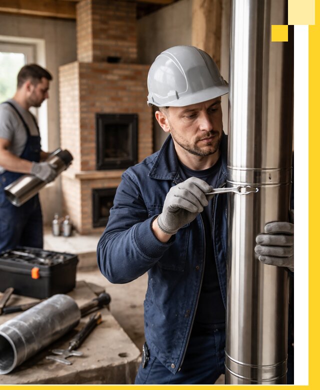 Профессиональный монтаж дымоходов для печей в Владивостоке