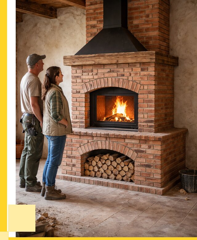 Печи камины из кирпича в Владивостоке от 121992 р. | ЭриданВлд