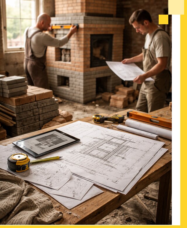 Проекты печей и каминов с индивидуальным дизайном в Владивостоке