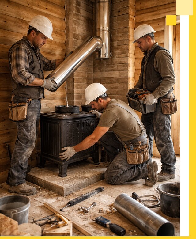 Профессиональный монтаж банных печей и дымоходов в Владивостоке