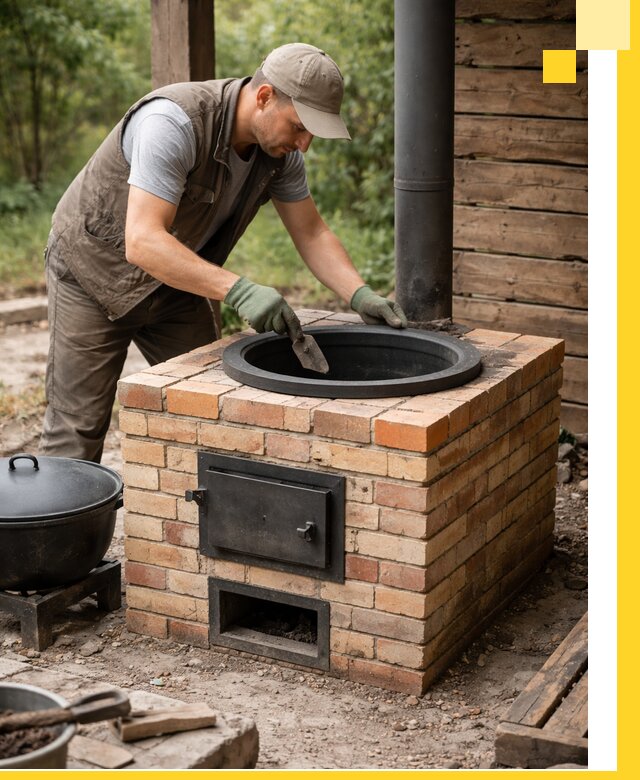 Изготовление и установка печей для казана в Владивостоке под ключ