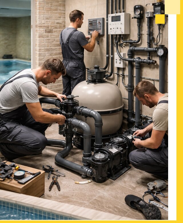 Комплексное оборудование для бассейнов под ключ в Владивостоке