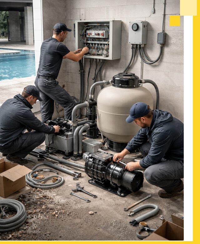 Профессиональный монтаж оборудования для бассейнов в Владивостоке