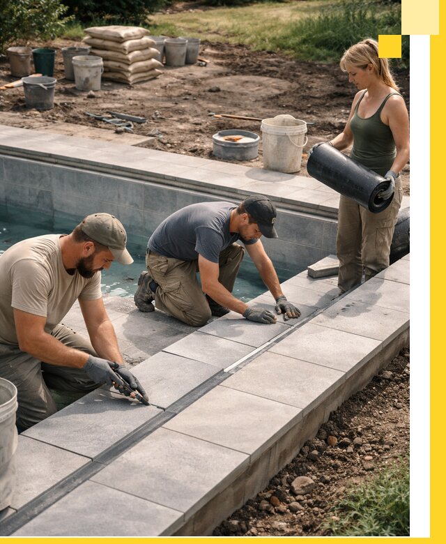 Строительство и монтаж уличных бассейнов под ключ в Владивостоке