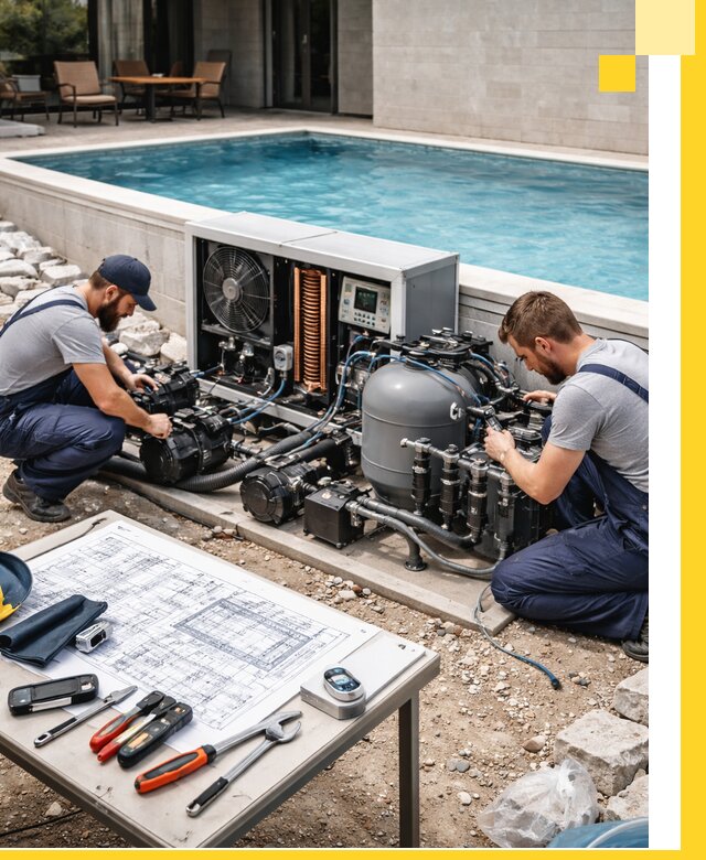 Проектирование и монтаж бассейнов с подогревом в Владивостоке