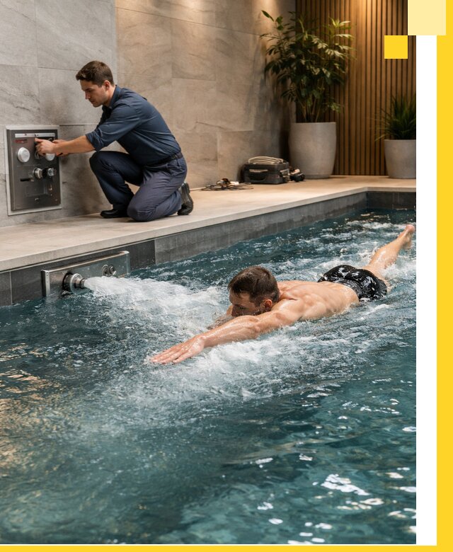 Проектирование и монтаж бассейнов с противотоком в Владивостоке