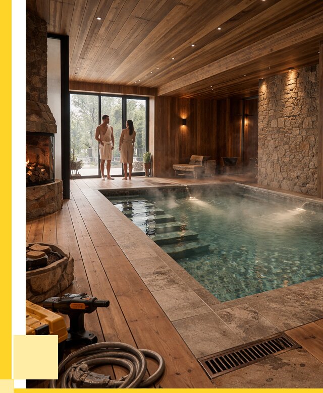 Проекты бань с бассейном под ключ в Владивостоке от 76245 р., ЭриданВлд