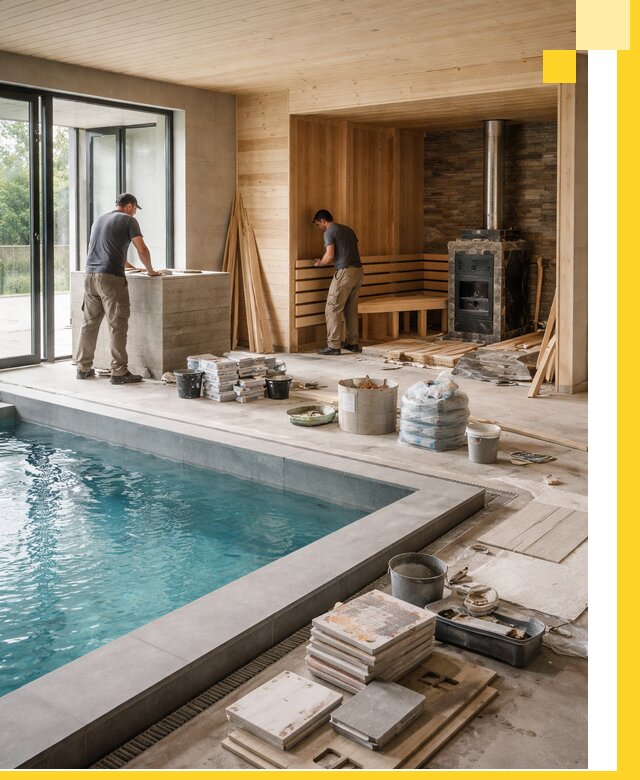 Проектирование и строительство бань с бассейном в Владивостоке