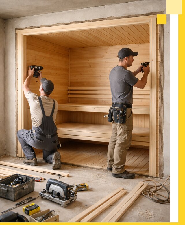 Монтаж саун под ключ в Владивостоке — проектирование и установка