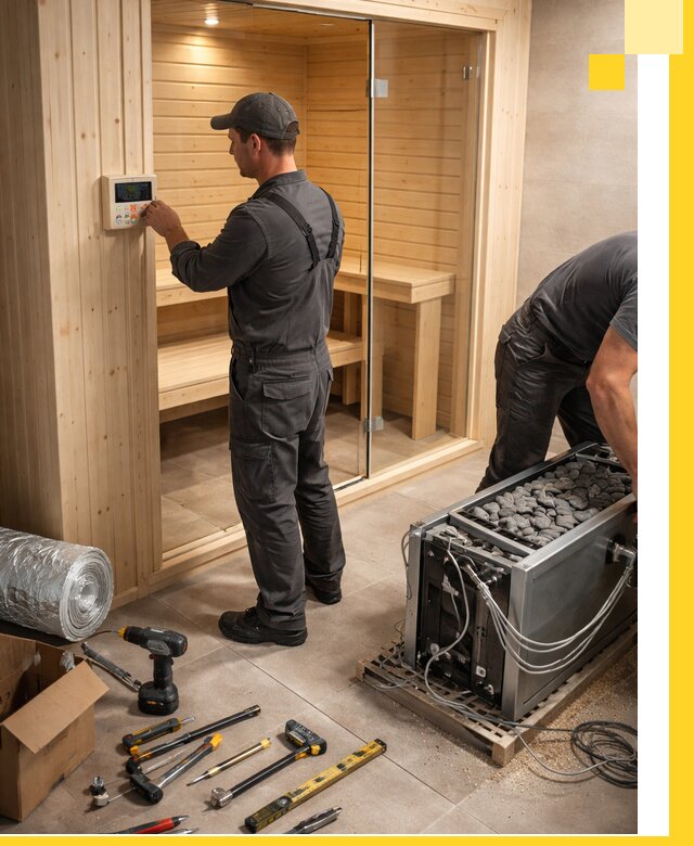 Поставка, установка и монтаж электрических саун в Владивостоке