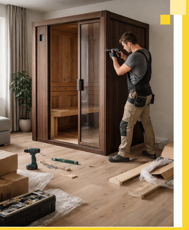 Установка и производство мини саун под ключ в Владивостоке