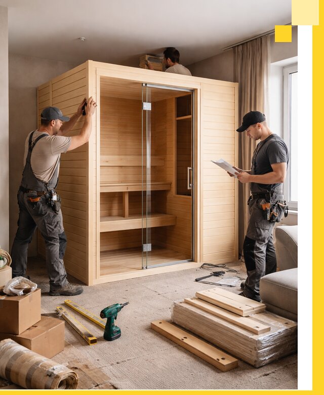 Установка и благоустройство саун в квартире в Владивостоке