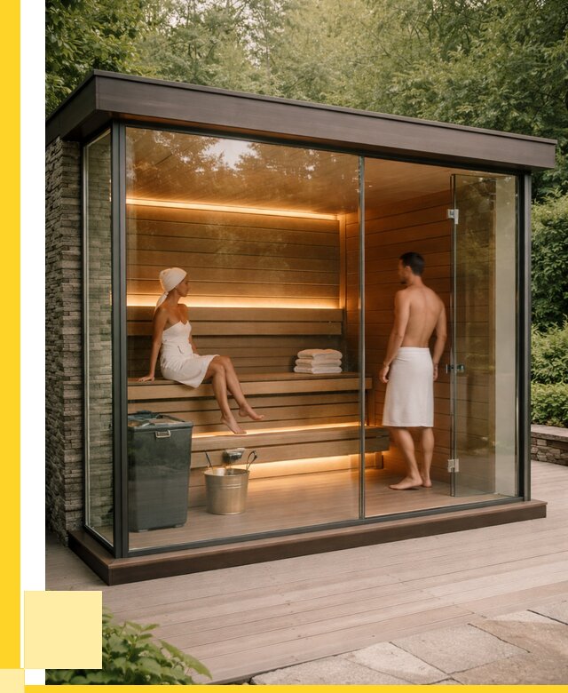 Сауна стеклянная и двери для сауны в Владивостоке от 254150 р. | ЭриданВлд