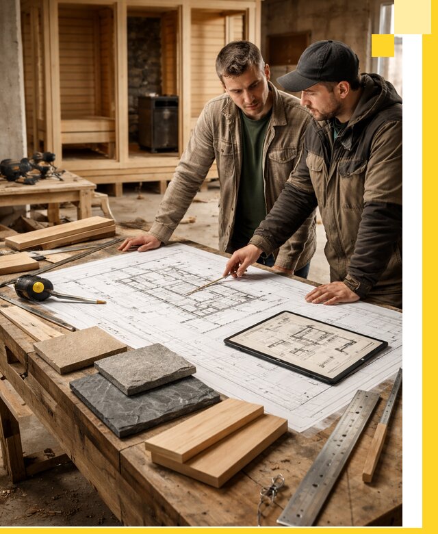 Проекты бань под ключ и планы строительства в Владивостоке