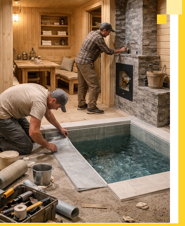 Строительство бань с комнатой отдыха под ключ в Владивостоке