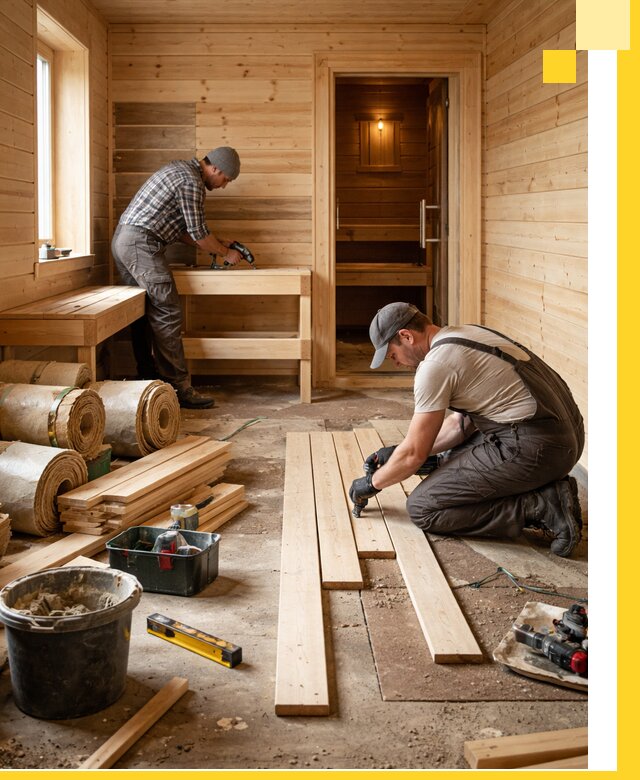 Индивидуальный проект бани с комнатой отдыха под ключ в Владивостоке