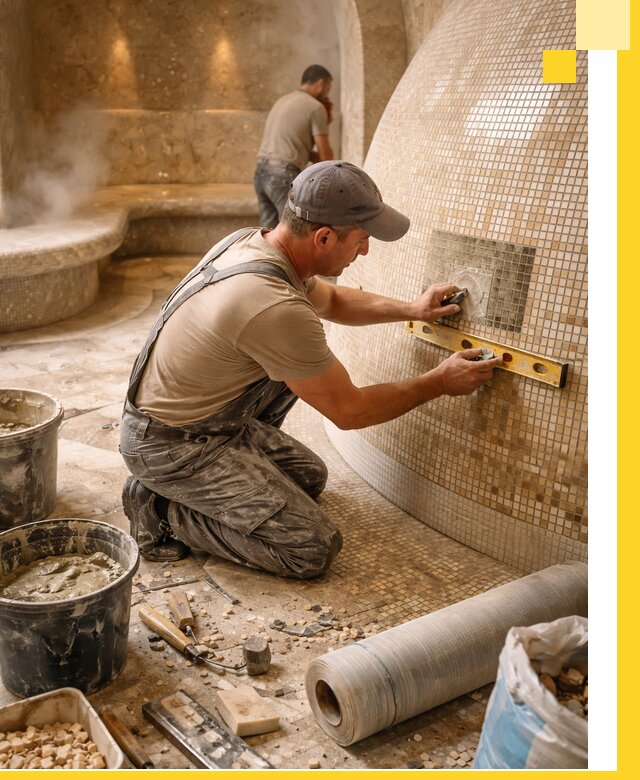 Хамам под ключ в Владивостоке: проектирование, строительство, отделка