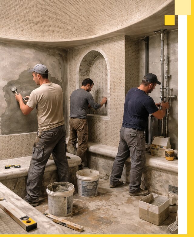 Профессиональный монтаж хамамов под ключ в Владивостоке с гарантией