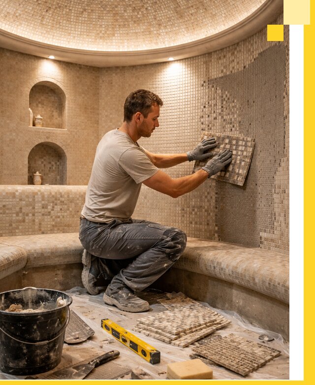 Устройство и монтаж домашнего хамама под ключ в Владивостоке