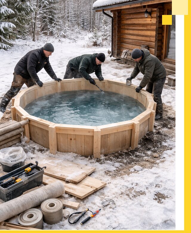 Изготовление и установка ледяных купелей под ключ в Владивостоке