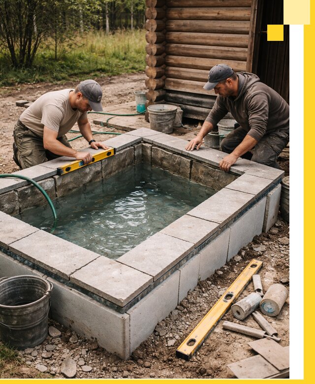 Изготовление и установка холодных купелей под ключ в Владивостоке